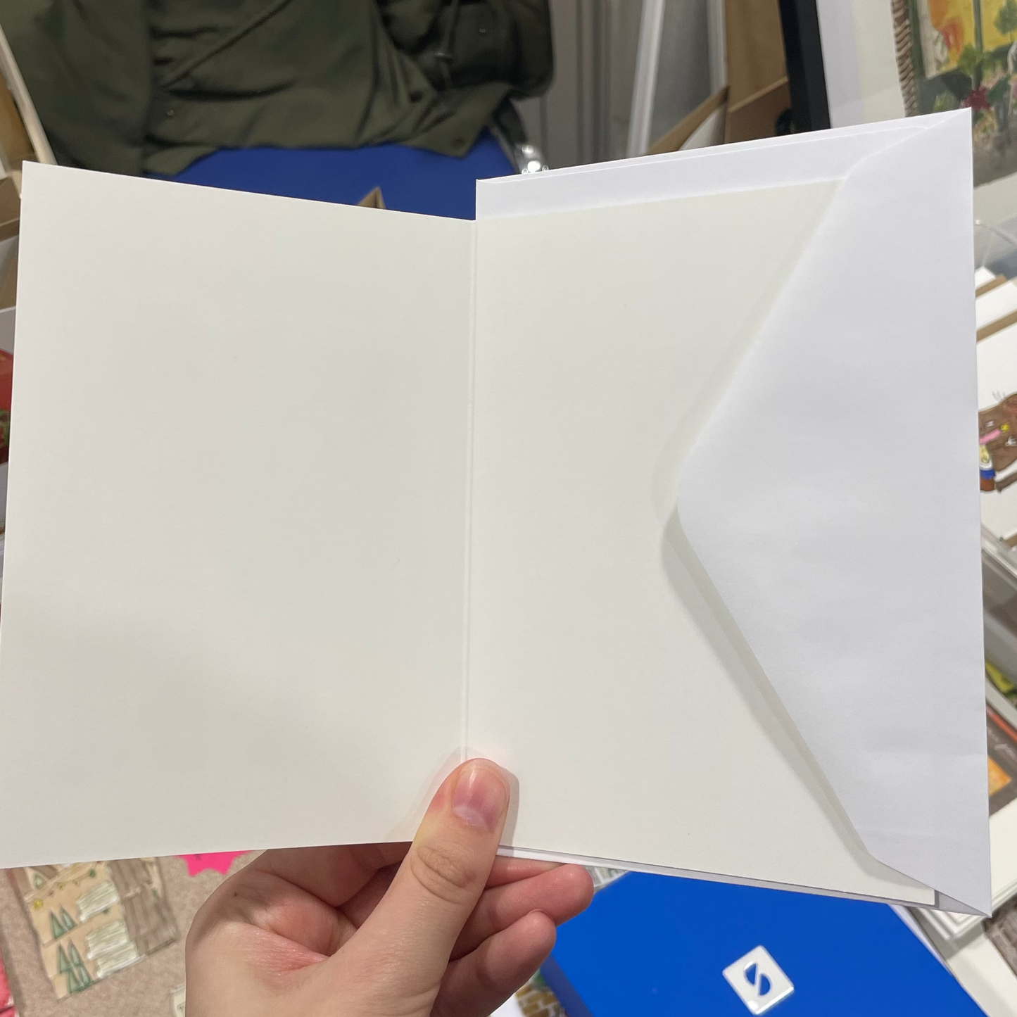 Christmas card Church door