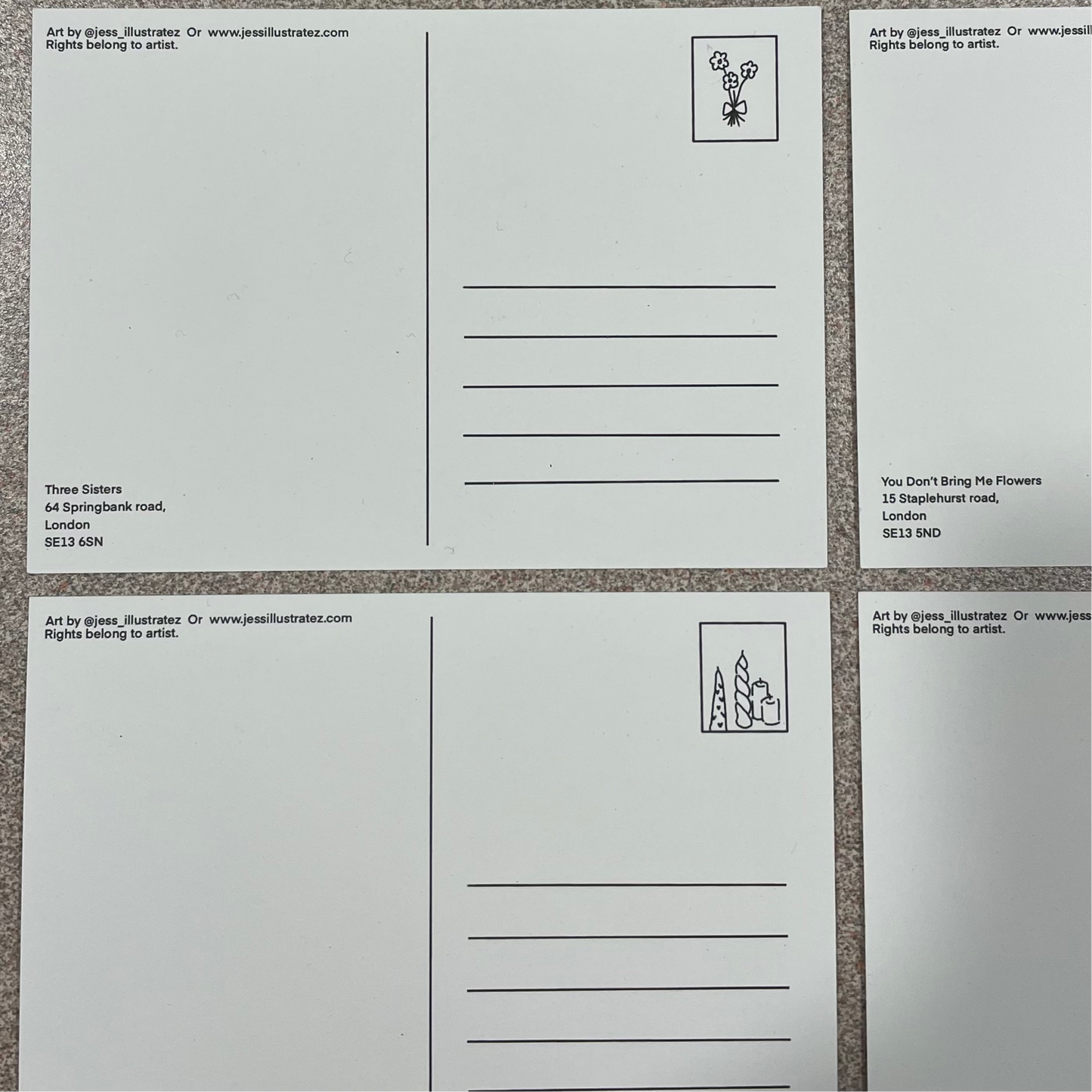 Hither green 5 postcard pack