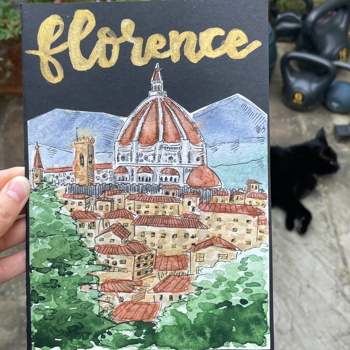 Florence Italy Print, 5.8 x 8.3 in