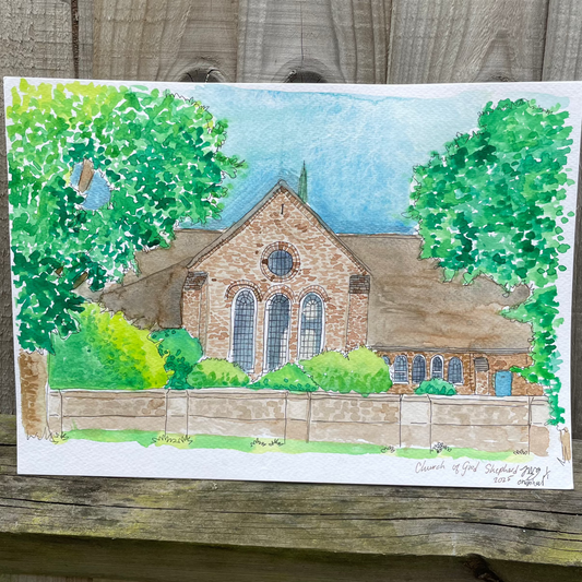 Church of the Good Shepherd Original 2/2, 8.3 x 11.7 in
