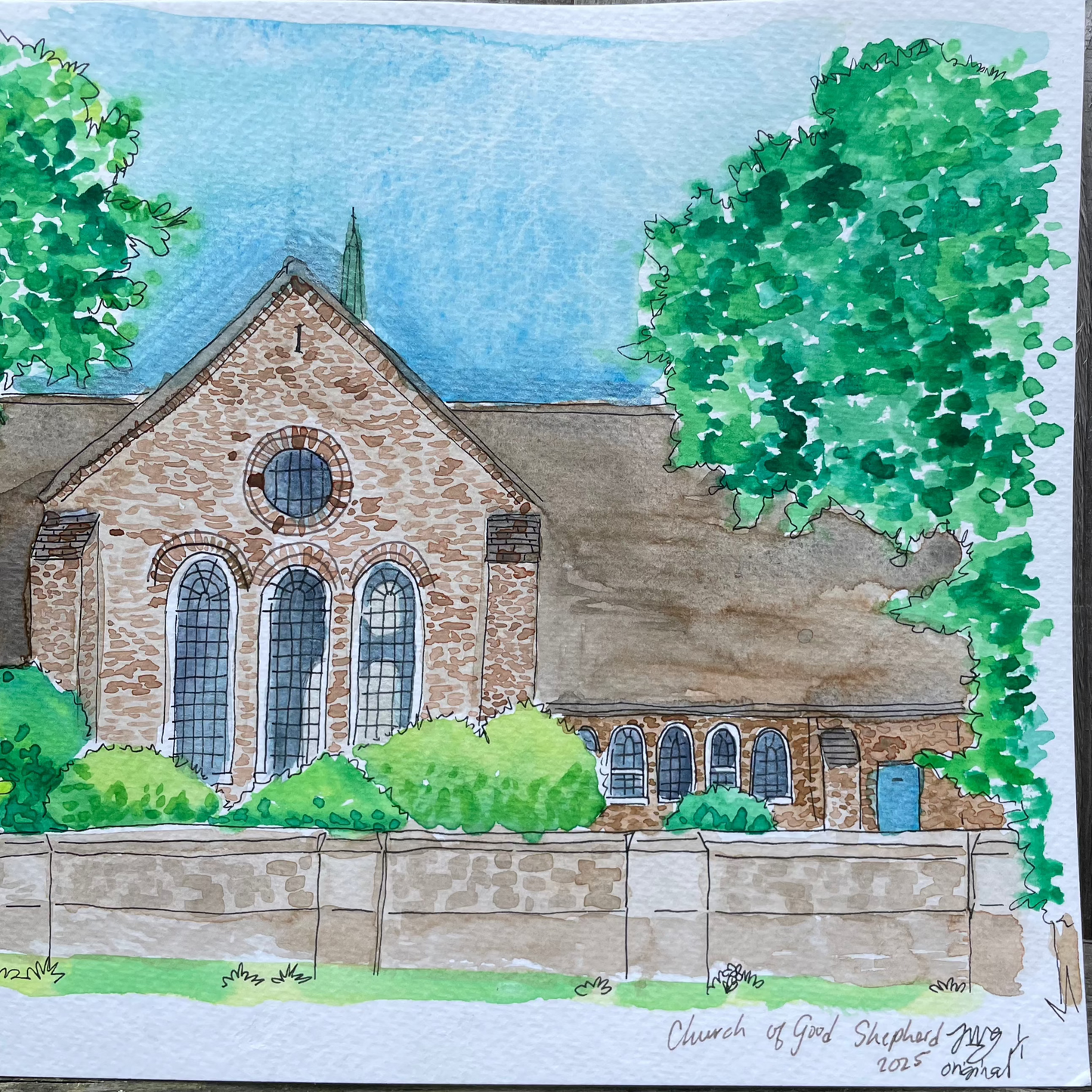 Church of the Good Shepherd Original 2/2, 8.3 x 11.7 in
