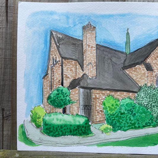 Church of the Good shepherd Original 1/2, 8.3 x 11.7 in