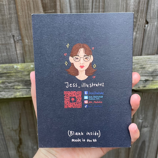 Halloween ghost Pun Card, 5.8 x 8.3 in