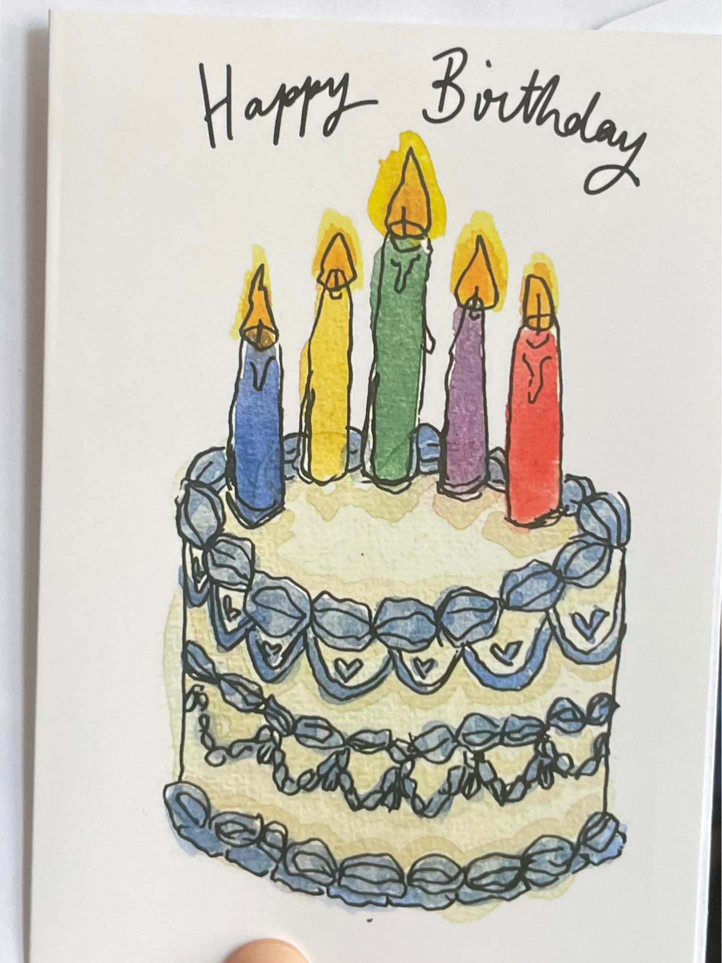 Multi candle Birthday Cake card