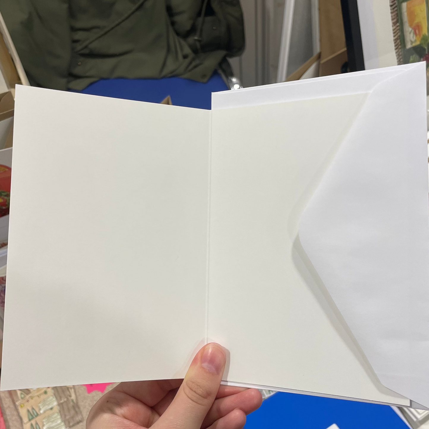 Christmas card green door