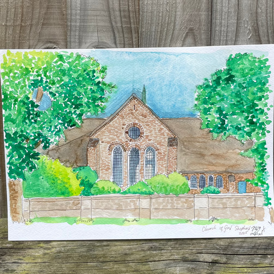 Church of the Good Shepherd Original 2/2, 8.3 x 11.7 in
