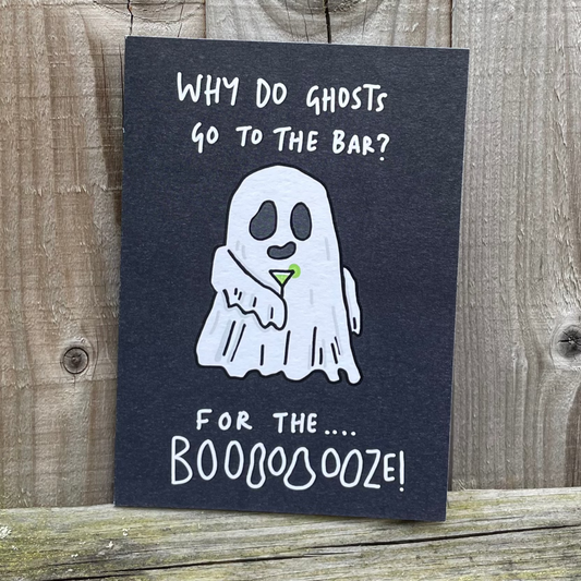 Halloween ghost Pun Card, 5.8 x 8.3 in